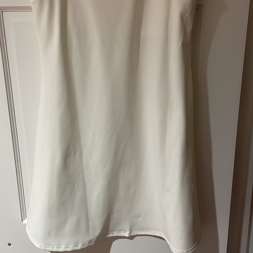 NWT sincerely jules white & pink trim v-neck active tennis golf dress size large - Picture 6 of 6
